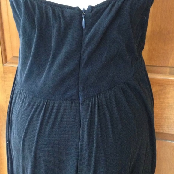 Cute Midnight blue ruched maxi halter dress Size 2 - Picture 6 of 9